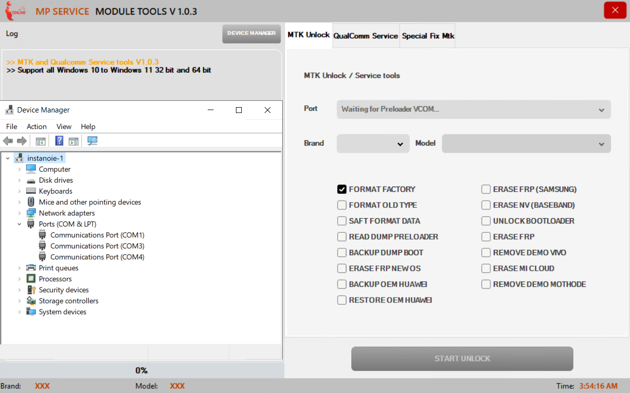 MP SERVICE MOODULE TOOL V1 Qualcomm MTK Repair Tool FREE