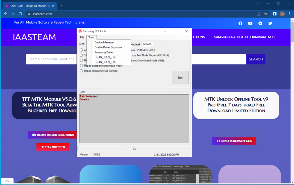 Samsung FRP Tool 2022 Latest  TFT MTP Bypass Tool (Direct