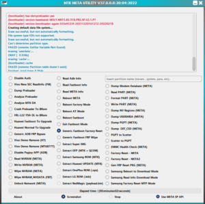 MTK Auth Bypass Tool V37 | MTK META MODE UTILITY V37 | 4 New Features Added Free Download Updated 2022 