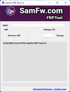 SamFw FRP Tool 1.0 - Remove Samsung FRP one click samfw-frp-tool-remove-samsung-frp-one-click