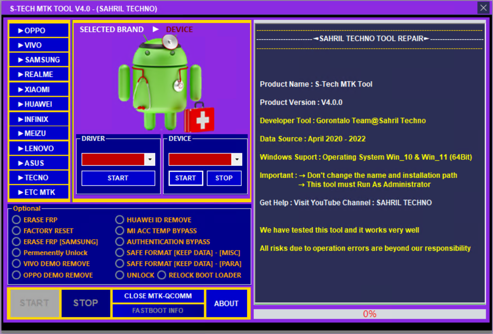 Download STECH MTK TOOL V4.0 MTK Best Tool For Repair And