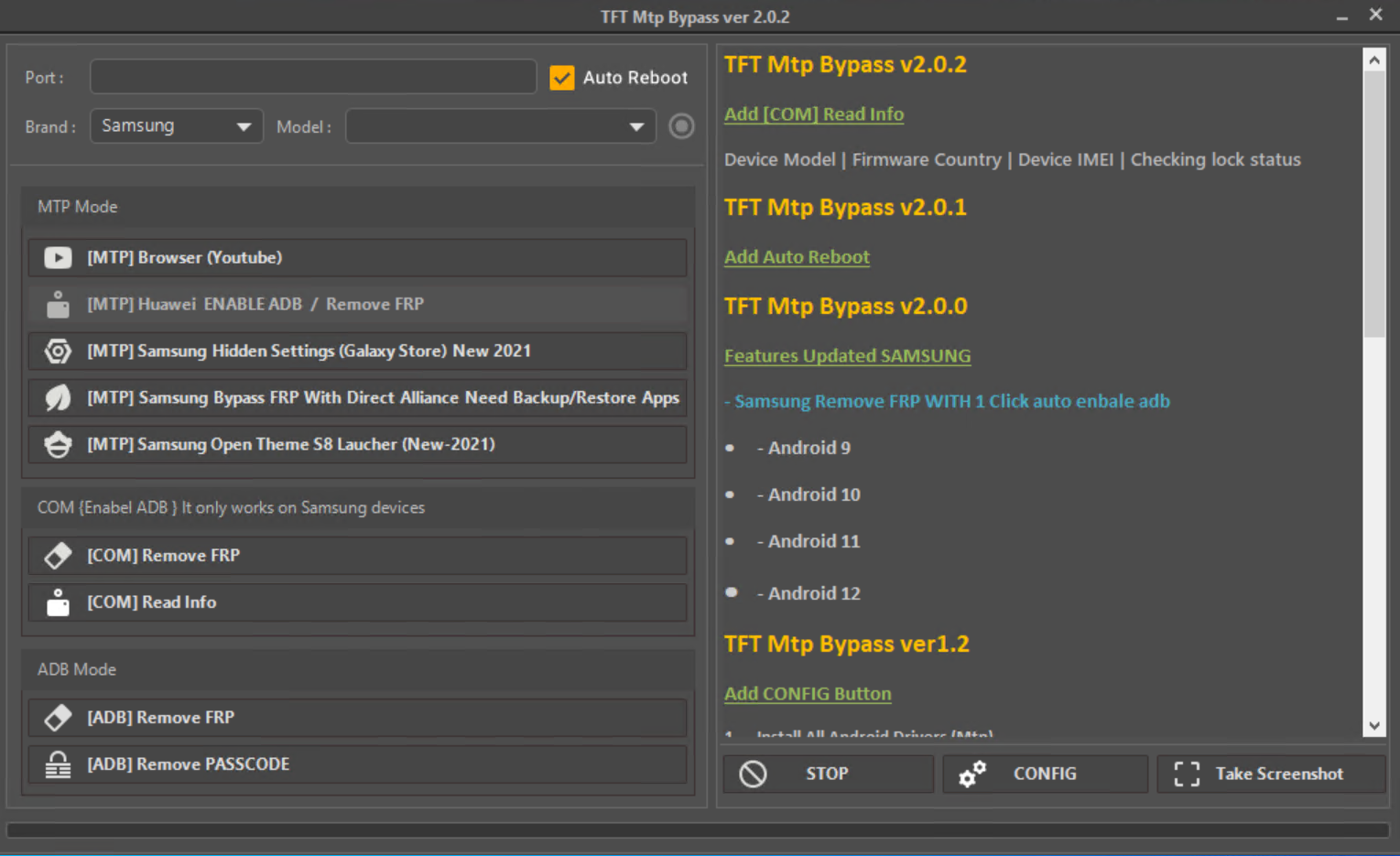 Samsung FRP Tool 2022 Latest  TFT MTP Bypass Tool (Direct