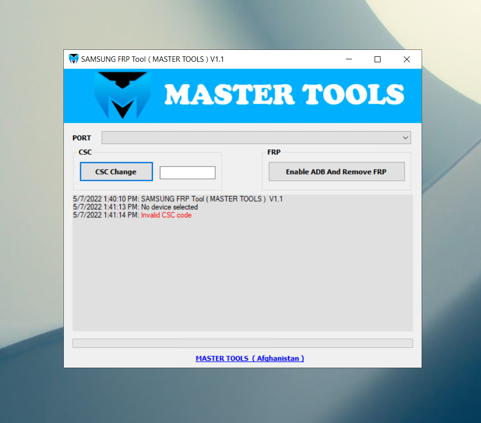 Master Tool V1.1.2 SAMSUNG FRP Tool One Click Exploit The One Click Exploit SAMSUNG FRP Master Tools V1.1.2 Tool -Enable ADB and Remove FRP 