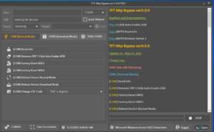 TFT MTP Bypass Tool V5.0.0 PRO - New Samsung FRP Reset BugFixed and Improved Solution - FREE Download