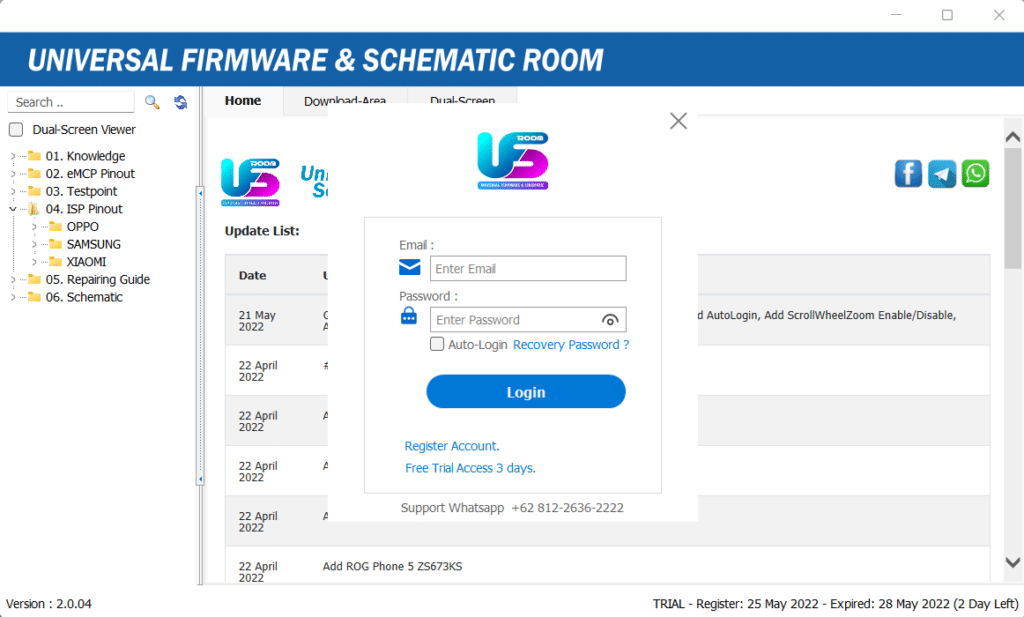 UFSroom Schematic Diagram Tool 2.0.4 (Universal Firmware & Schematic Room) Free Download Download UFSroom Schematic Diagram Tool V2.0.4 (3 Day Free)