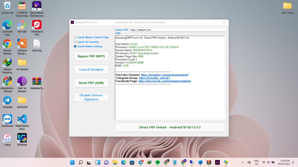 Download ACT SAM FRP Tool V1 9TH MAY 2022 Direct FREE Samsung FRP Unlock  Bypass Tool - IAASTEAM