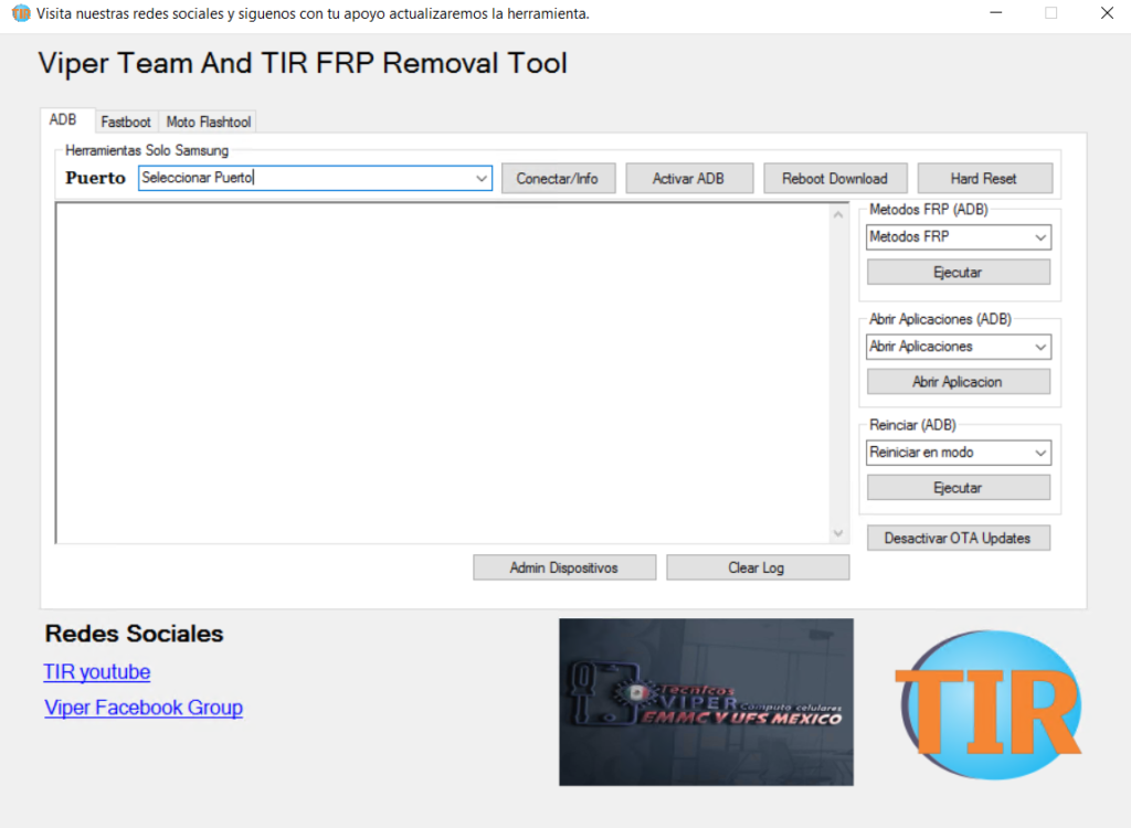 Viper Team TIR FRP Removal Tool V1.1 ADB Fastboot Moto Flashtool