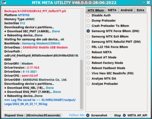 MTK META Utility V48 All Samsung MTK Tested Force/Exit BootROM No Testpoint MTK META Utility V48 Tested Samsung Repair Pit Files and MTK Preloader Added 