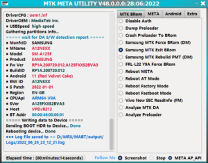 MTK META Utility V48 All Samsung MTK Tested Force/Exit BootROM No Testpoint MTK META Utility V48 Tested Samsung Repair Pit Files and MTK Preloader Added 