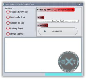 VIVO Fastboot V1.0 By Kumar S Free Download Bootloader unlock Reboot to edl Download VIVO Fastboot V1.0 | Factory Reset, FB to EDL, BL Unlock - Relock VIVO Fastboot V1.0 CrackCode