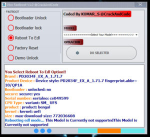 VIVO Fastboot V1.0 By Kumar S Free Download Bootloader unlock Reboot to edl Download VIVO Fastboot V1.0 | Factory Reset, FB to EDL, BL Unlock - Relock VIVO Fastboot V1.0 CrackCode