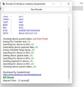 Download iPwnder For Windows Coded By Gautam Great - Free iOS exploit Tool 4PC
