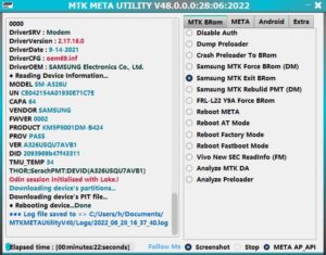 MTK META Utility V48 All Samsung MTK Tested Force/Exit BootROM No Testpoint MTK META Utility V48 Tested Samsung Repair Pit Files and MTK Preloader Added 