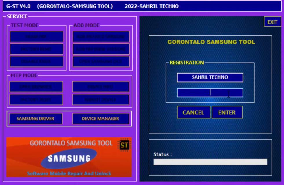 G-ST SamUnlock V4.0 Tool The Samsung FRP Focused Utility G ST Sam FRP Tool V4.0 Latest Version Free Download G ST SAM FRP TOOL V4.0 For Windows Computer With Password