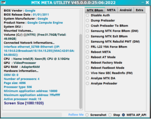 MTK META Utility V45 MTK META Utility V45 Samsung MTK Auto BootRom Enter/Exit No TestPoint Download MTK META Utility V45