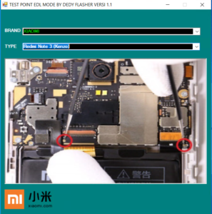 Xiaomi Vivo Test Point EDL Mode Tool V1.1 Xiaomi Vivo Test Point EDL Mode Tool V1.1