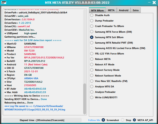 MTK META Utility V51 Advance BootRom Tool UFS Corruption Fixed Solution #1 - FREE Download