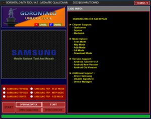 Download Gorontalo MTK Tool V4.5 Updated For Qualcomm Oppo Reno Activated Free Gorontalo MTK Tool V4.5 Free Activator Auto Loader Added Gorontalo MTK Tool Supported Brands: oppo Samsung vivo realme Xiaomi  infinix Lenovo  Huawei Asus Meizu Tecno other MTK More devices suported  Gorontalo MTK Tool Featured Functions Format Factory Erase FRP Format OLD Type Safe Format Data Bypass Auth MTK Backup Dump Boot Erase FRP New OS Remove Demo VIVO Erase NV (Baseband) Read Dump Preloader Erase FRP (Samsung) Backup OEM (Huawei) Erase Mi Cloud TAM Restore OEM (Huawei) (UBL)Unlock Bootloader Remove Demo CPH/RMX Gorontalo MTK Tool V4.5 Fastboot Mode Read Info VIVO, Xiaomi, Huawei Install all driver Qualcomm 9008 and all mtk soc's Gorontalo MTK Tool Changelog !!! Qualcomm OPPO-Realme-RENO Models Support !!! OPPO CPH OPPO A53s (CPH2139) OPPO A33 (CPH2137) OPPO F17 (CPH2095) OPPO F19 (CPH2219) OPPO A53 (CPH2127) OPPO A73 (CPH2099) OPPO A74 (CPH2219) OPPO A95 (CPH2365) RENO- Realme RENO 4 (CPH2113) RENO 5 (CPH2159) RENO 6 (CPH2235) Realme 7i (RMX2103) Realme C15 (RMX2195) Realme C17 (RMX2101) Support Function OPPO-RENO-Realme: Erase Frp - Google Account Pattern - PIN Video Guide On How To Install Activate and Use Gorontalo MTK Tool V4.5  WATCH NOW Download Gorontalo MTK Tool V4.5 Updated For Qualcomm Oppo Reno Activated Free Gorontalo MTK Tool V4.5 Free Activator Auto Loader Added No Registration / Activated Needed