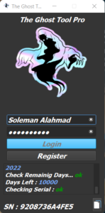 The Ghost Tool Pro Crack 2022 V5.7 Direct Activation and Free LOGIN Direct Activation and Free LOGIN USERNAME : Soleman Alahmad PASSWORD : Hakir Soft