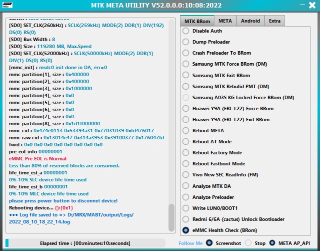 REDMI PERMANENT BOOTLOADER UNLOCK FUNCTION UPDATED TO MTK META UTILITY V52 NO RELOCK FREE TOOL rzfix