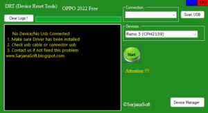 DRT Device Reset Tools Oppo 2022 Free Remove Pattern & FRP Tool Download