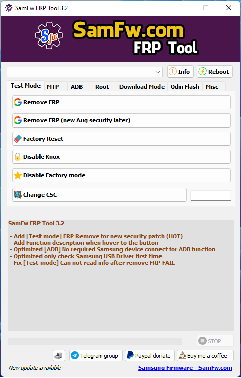 Download FREE SamFw FRP Tool 3.2 - Remove Samsung FRP one click 2022