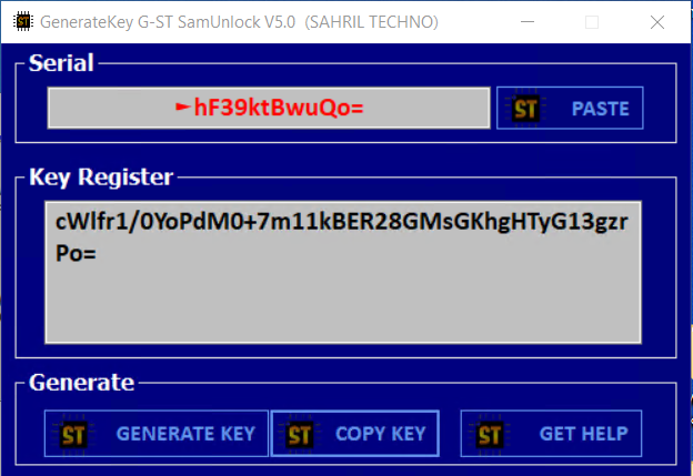 G-ST SamUnlock V5.0 Samsung FRP Tool AutoKeyGen 2022 GST Sam Unlock Tool 5.0 With Keygen FREE