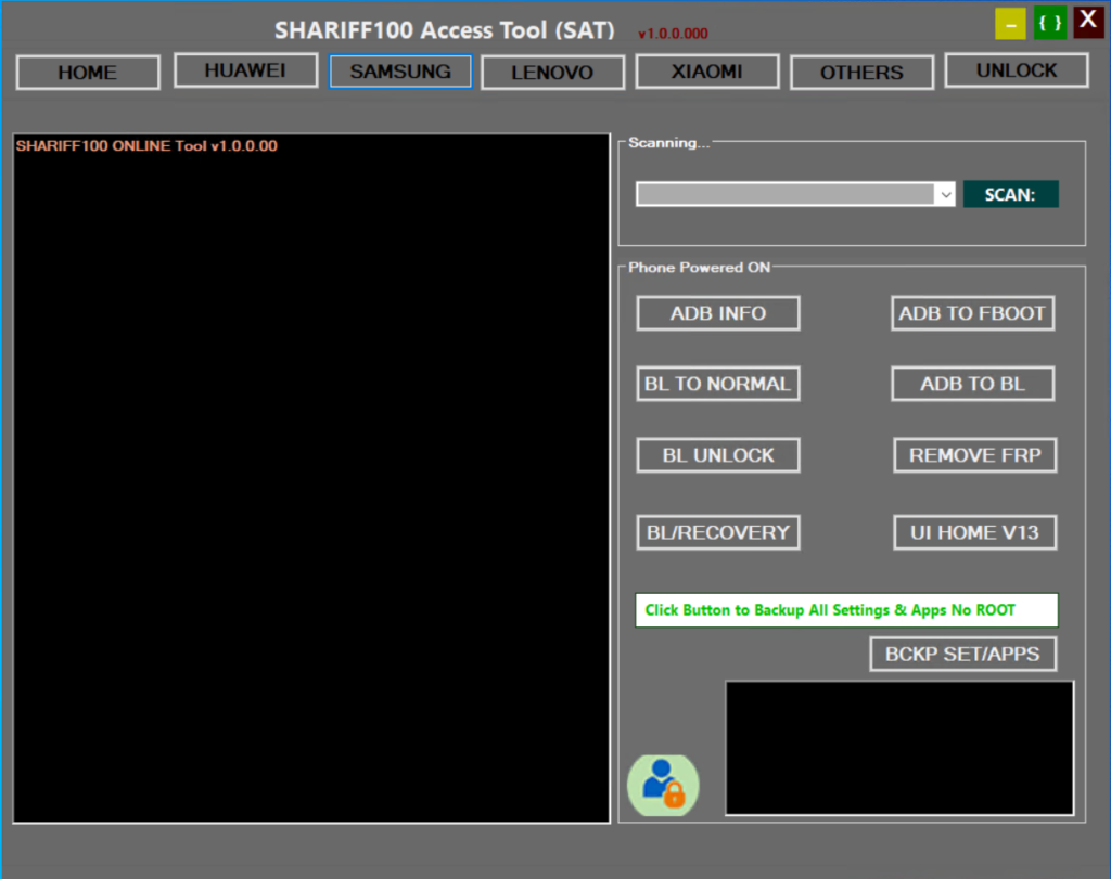 SHARIFF100 ONLINE Tool v1.0.0.00 Free Download Download Shariff100 Access tool (SAT) V1.0.0.000