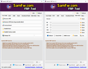 SamFw FRP Tool 3.2 - Remove Samsung FRP one click 2022