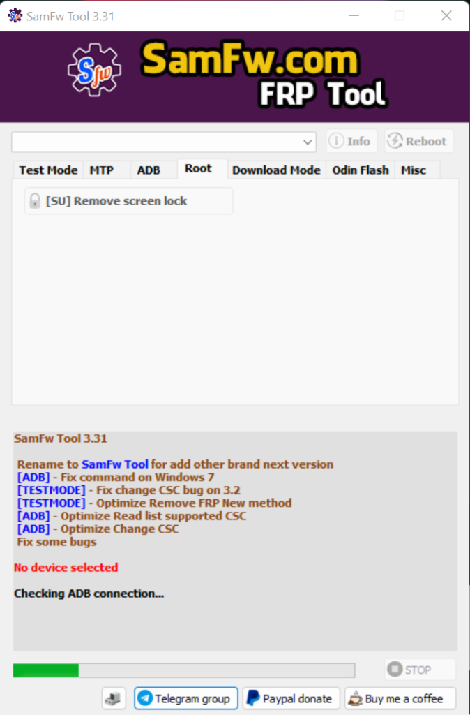 SamFw FRP Tool 3.31 - Remove Samsung FRP one click Final Update 2022