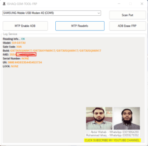 ISHAQ FRP UNLOCK GSM TOOL 2022 - Free Download Ishaq-GSM Tool MTP Test Mode FRP Remove Samsung