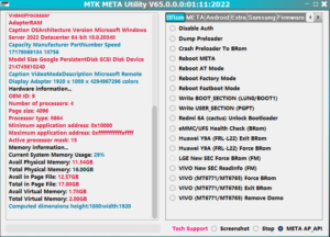 MTK META Utility V65 Super Windows Engine Features Update 2022