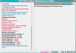 [ Updated ] MTK META UTILITY V70 Qualcomm Xiaomi Disable Mi Cloud Lock Tool Free Download