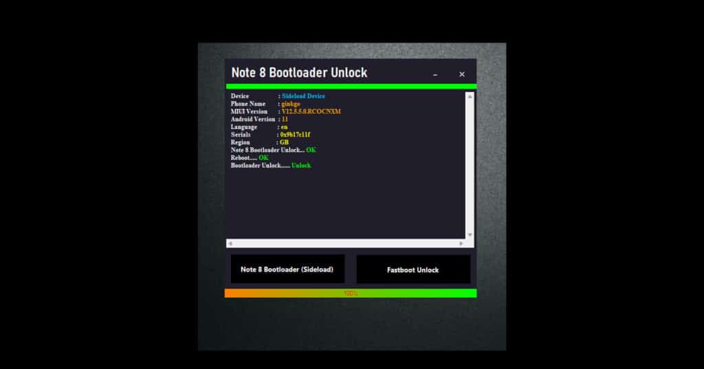 adb fastboot tool redmi note 8