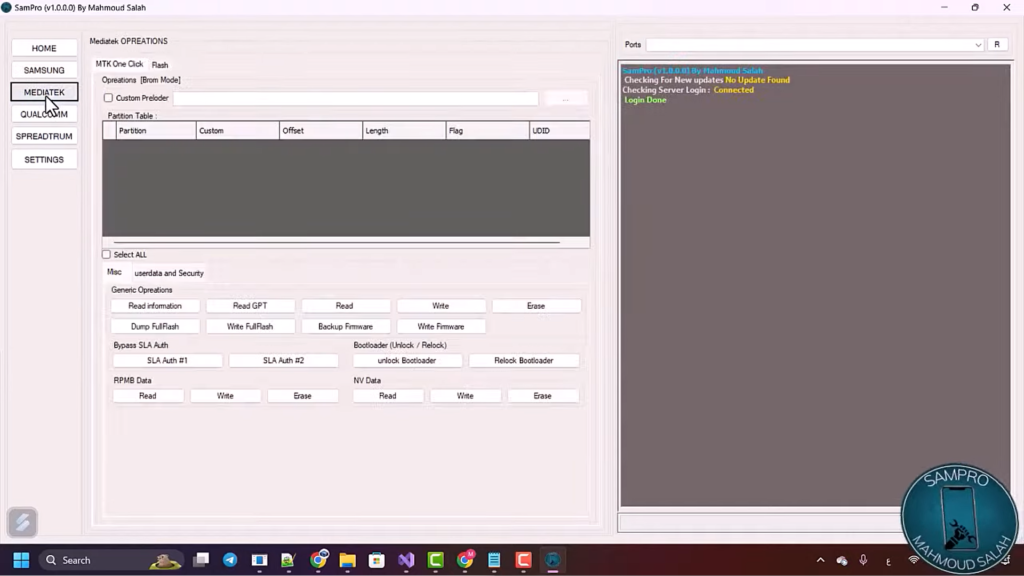 SamPRO V1.0 2023 Samsung Qualcomm Mediatek Spreadtrum 