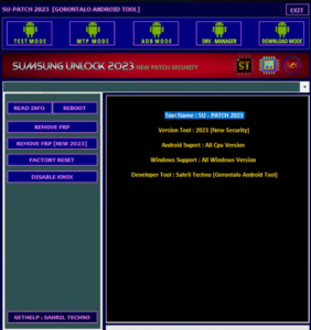 FREE SAM UNLOCK Tool 2023 New Security Patch MTP ADB Test Mode