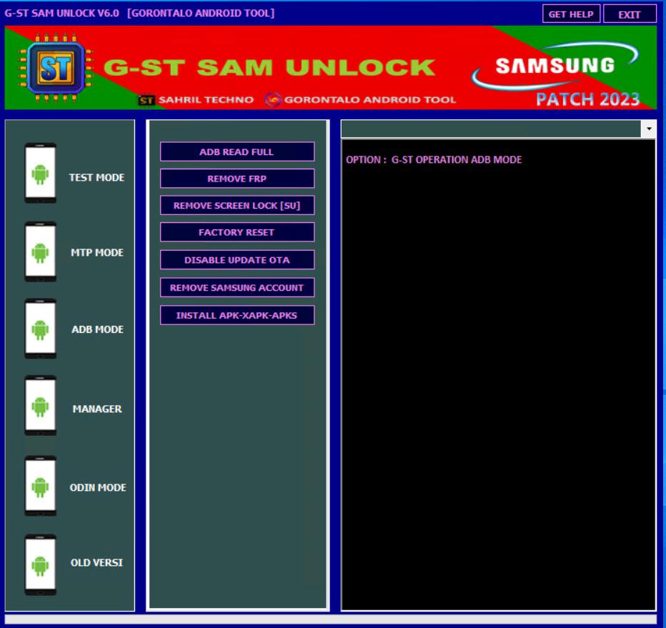 G-ST Sam Unlock V7.0  Gorontalo Android Tool
