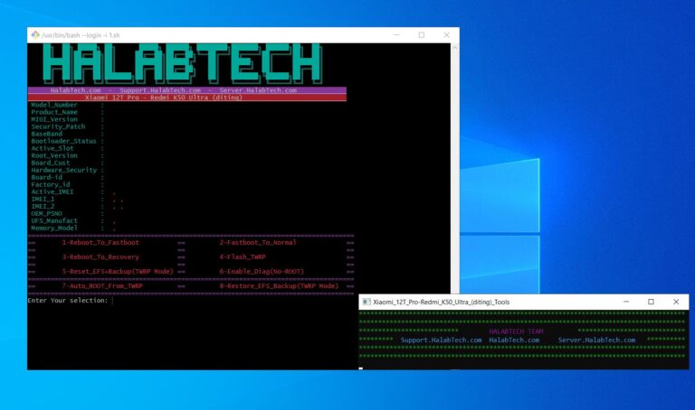 Xiaomi 12T Pro - Redmi K50 Ultra Diting Tool By HalabTech [FREE]