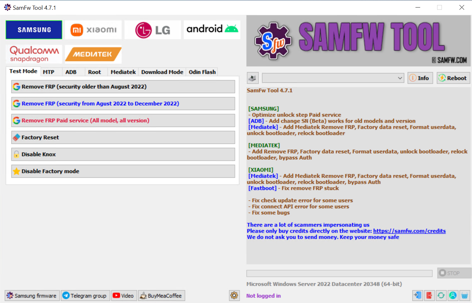 SamFW FRP Tool v4.7.1 Download 2023 [One-Click Samsung FRP Bypass]