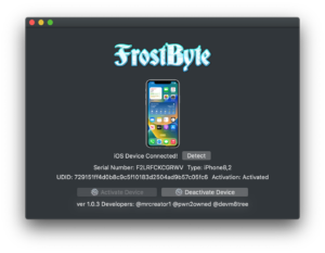 FrostByte UNTETHERED iCloud Bypass iOS 15 - 16.5 for checkm8 devices 2022 Updated