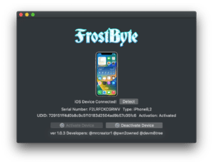 FrostByte UNTETHERED iCloud Bypass iOS 15 - 16.5 for checkm8 devices 2022 Updated