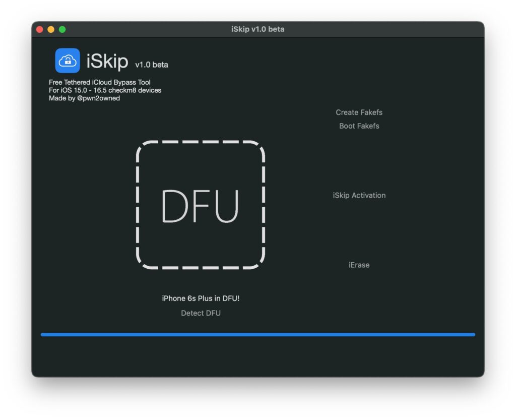 [ Windows+MacOS ] Download FREE iSkip The Checkm8 Tethered iCloud bypass tool for iOS 15.0 - 16.5 [ℹ️V1.0]