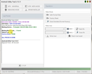 [ FREE Tool ] Utility GSM Sulteng v1.0.1 Pattern Account Unlock MTK Universal Meta IMEI Patch Cert Added