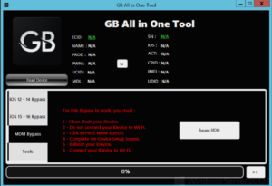 GB All In One AIO Tool iCloud MDM Unlocker : A Versatile and Powerful Utility for iOS Devices