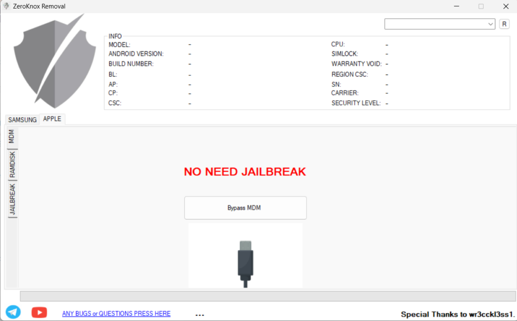 Download FREE ZeroKnox Removal Tool Updates and Features 2023 Download FREE Samsung Apple MDM Bypass ℹ️V1.4 ~ iAASTeam.com Download ZeroKnox Removal 1.4 [Latest Version] ZeroKnox Removal v1.4 | Latest Update Version | Unlock KG Lock and Bypass Factory Reset Protection