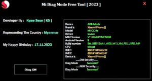 MI Diag Mode Free Tool Update [2023] Kyaw Swar KS MI Diag Mode Free Tool Update [2023]