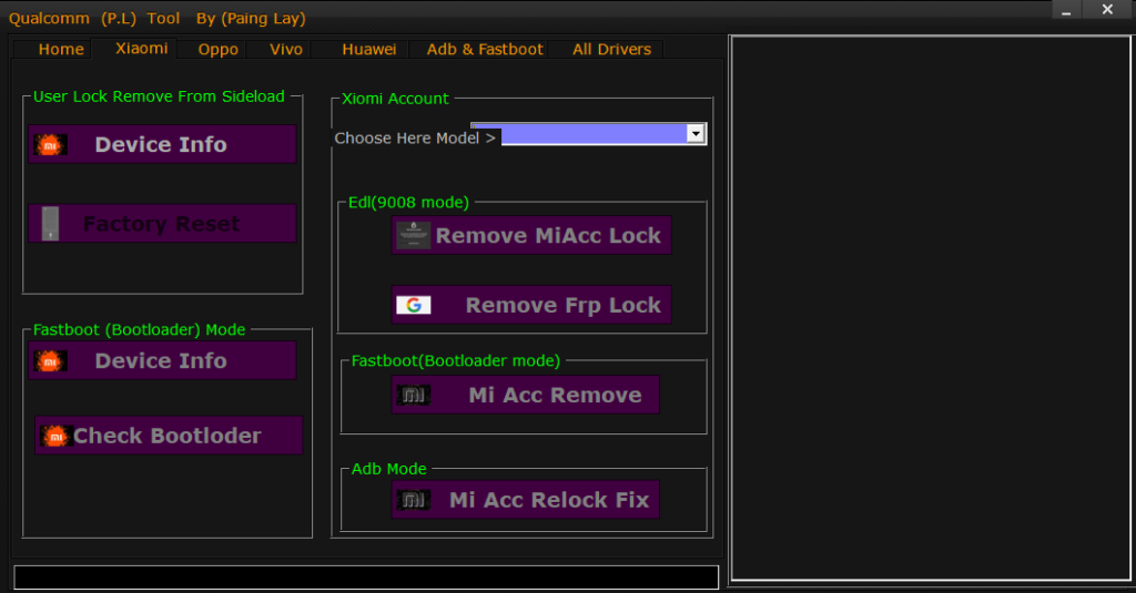 Qualcomm P.L Tool 2024 By Paing Lay Xiaomi Oppo Vivo Huawei ADB & Fastboot