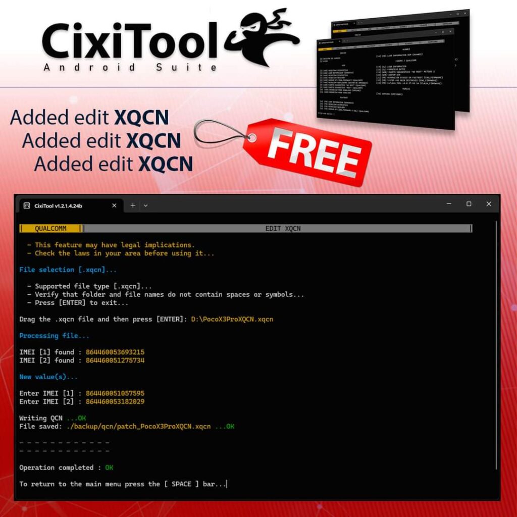 Download FREE CixiTool Android Suite 2024 v1.2.1.4.24b FingerPrint Sensor Calibration Tool for Android - IAASTeam.com