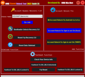 Download OMH Xiaomi Unlock Tool Bulid 35 PREMIUM Free ( update 2024)