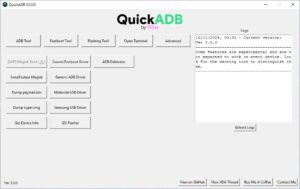 fl0w QuickADB - Execute ADB & Fastboot Commands ℹ️3.0.0 2024 - New Version UPDATE: QuickADB V3.0.0 is now available for download​ [V3.0.0]​ Advanced Added automatic GSI Flasher Added super.img dumper powered by unix3dgforce's lpunpack script ADB Added wireless ADB function Extra Added auto update checker function. QuickADB will now check for newer versions on launch. A few UI changes Improved readability of logs